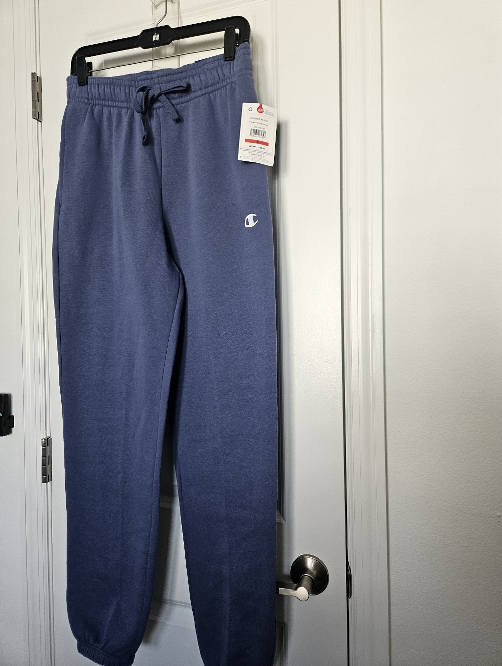 NWT Mens Champion Fleece Sinch Pant Jogger Size S $60 Gray Blue